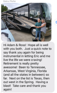 text from satisfied client