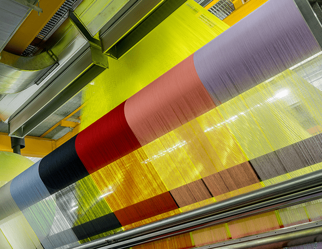 textile machinery producing threads